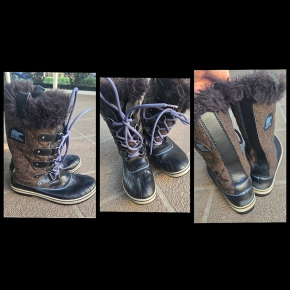Sorel Women's Tofino II Black Snow Boots size 9 - Picture 1 of 15